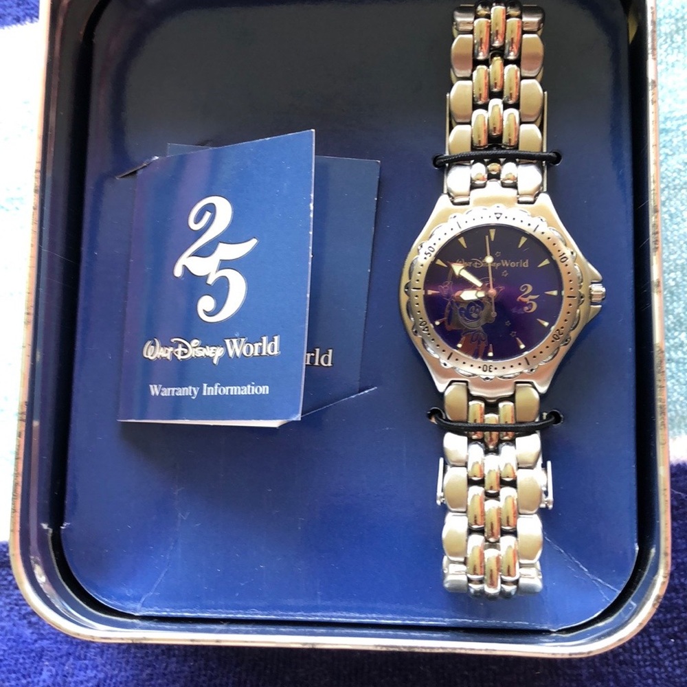 Mickey Mouse Sorcerer Watch Walt Disney 25th Anniversary.